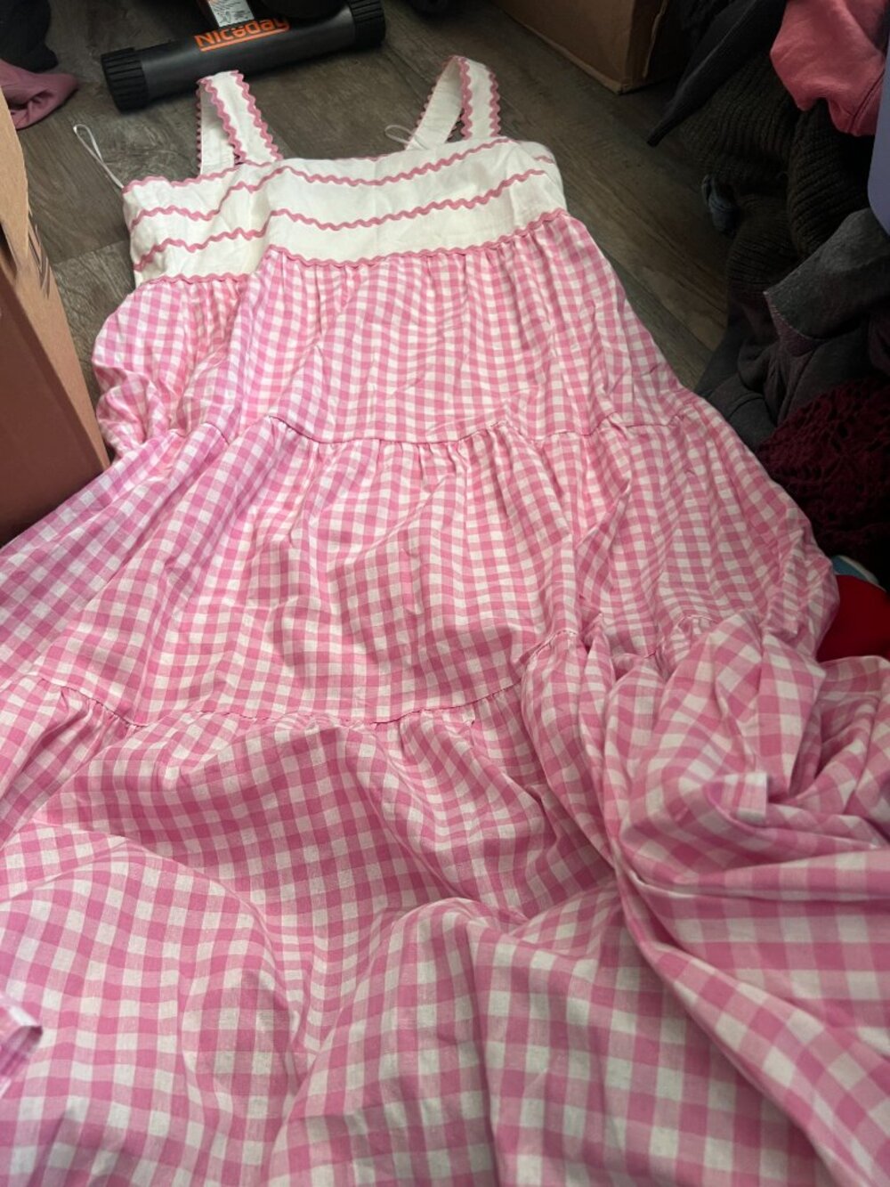 Petal and Pup Rebecca Contrast Midi Dress size XL - Picture 3 of 12